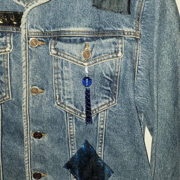 EUC Vntg Road Rags Cropped Denim Jean Jacket - Picture 3 of 16